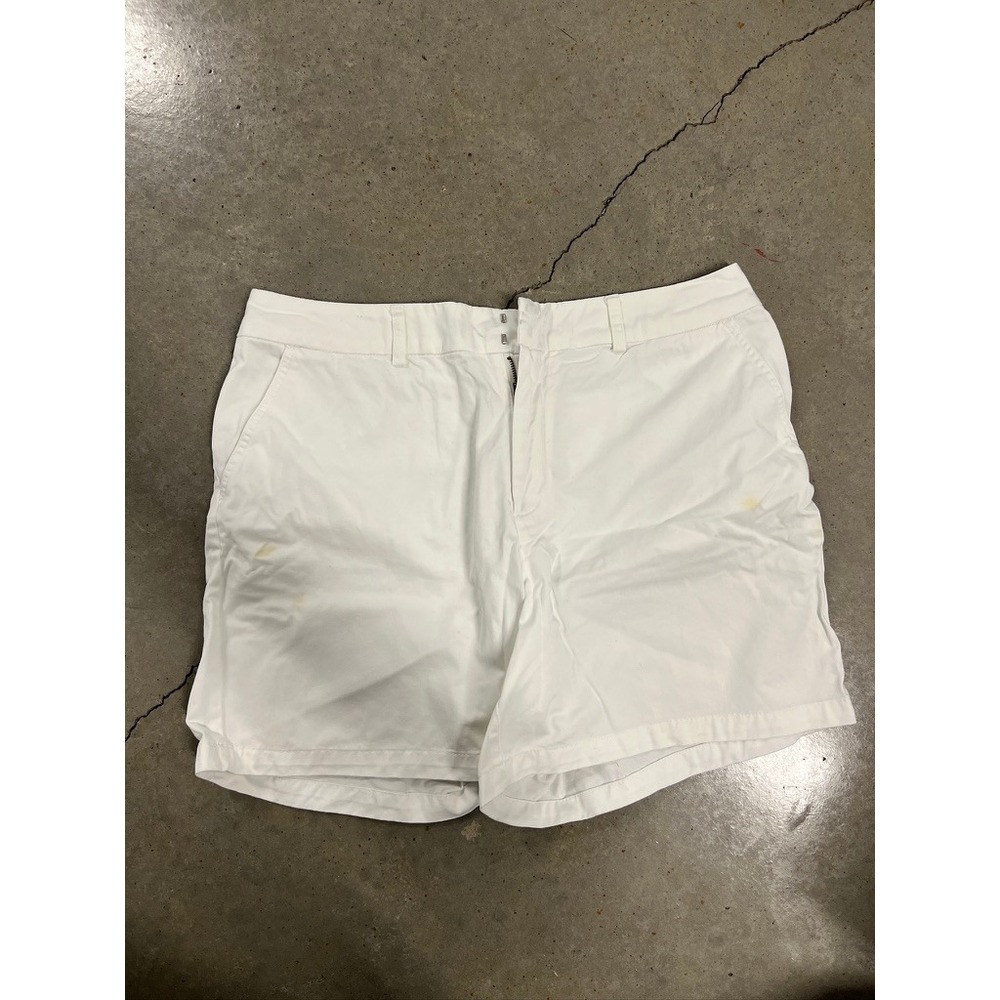 St John's Bay Shorts - Plus Size Women's 16 - White - Flawed